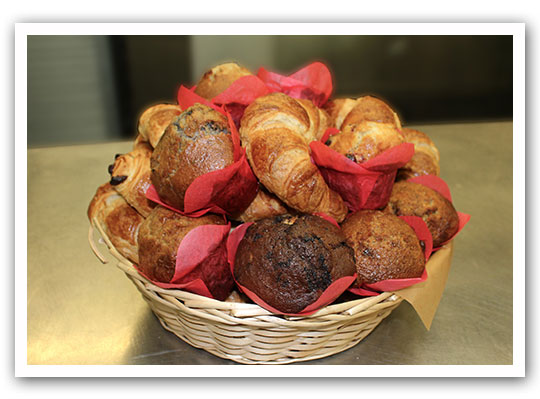 Plateau déjeuner viennoiserie de la Fantaisie du blé