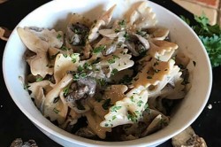 Farfalles aux champignons