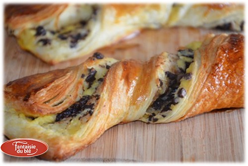 Chocolate custard butter twist