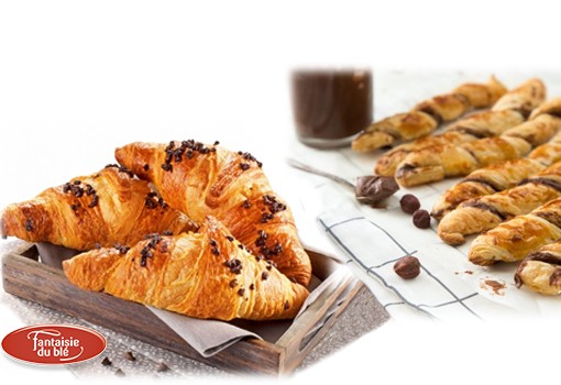 Torsade au chocolat ou Croissant chocolat-noisettes