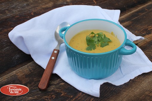 Velouté lentilles corail