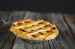 Tarte rhubarbe et fraises